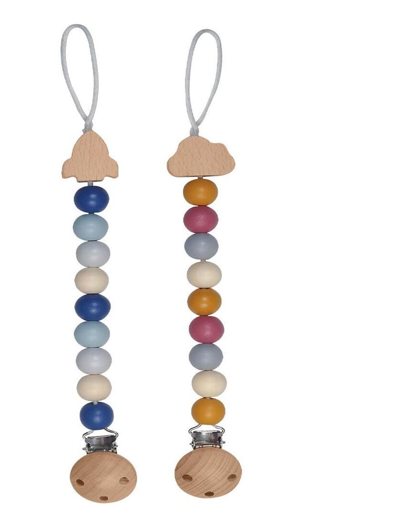Chaînes pour tétines, Fusée et nuage Multicolore - Kiabi