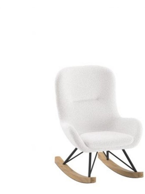 Chaise à bascule mini rocky en tissu bouclé - Kiabi