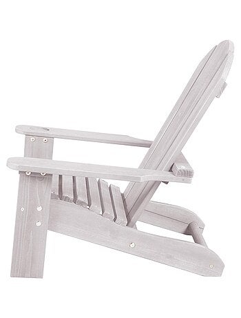 Chaise adirondack enfant en bois massif avec porte-gobelet 'Roba deck chair'