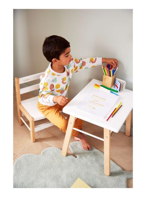 Chaise basse Louise Hybride Blanc - Kiabi