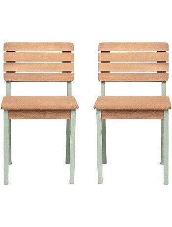 Chaise bois pour enfant intérieur/extérieur, salon de jardin enfant bois Caroline