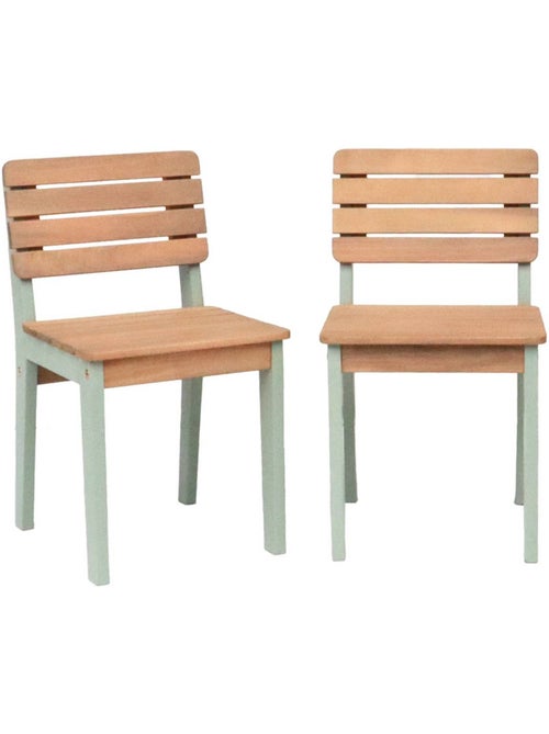 Chaise bois pour enfant intérieur/extérieur, salon de jardin enfant bois Caroline - Kiabi