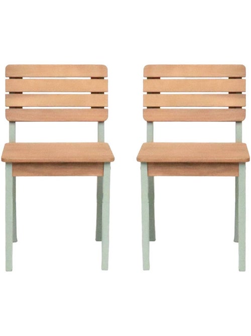 Chaise bois pour enfant intérieur/extérieur, salon de jardin enfant bois Caroline - Kiabi