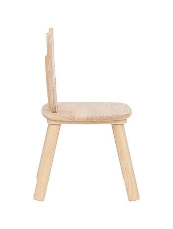 Chaise chat en bois naturel pour enfant