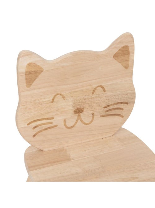 Chaise chat en bois naturel pour enfant - Kiabi