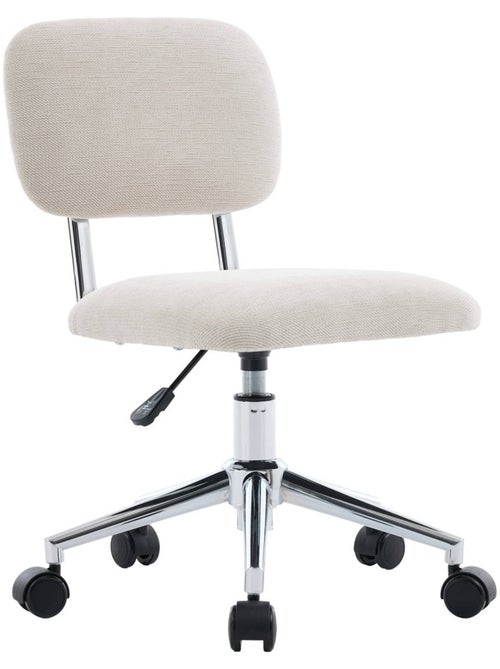 Chaise de bureau enfant à roulettes ajustable tissu chenille Amory kid - Kiabi Chaise de bureau enfant à roulettes ajustable tissu chenille Amory kid - Kiabi