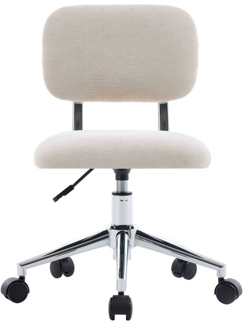 Chaise de bureau enfant à roulettes ajustable tissu chenille Amory kid - Kiabi Chaise de bureau enfant à roulettes ajustable tissu chenille Amory kid - Kiabi