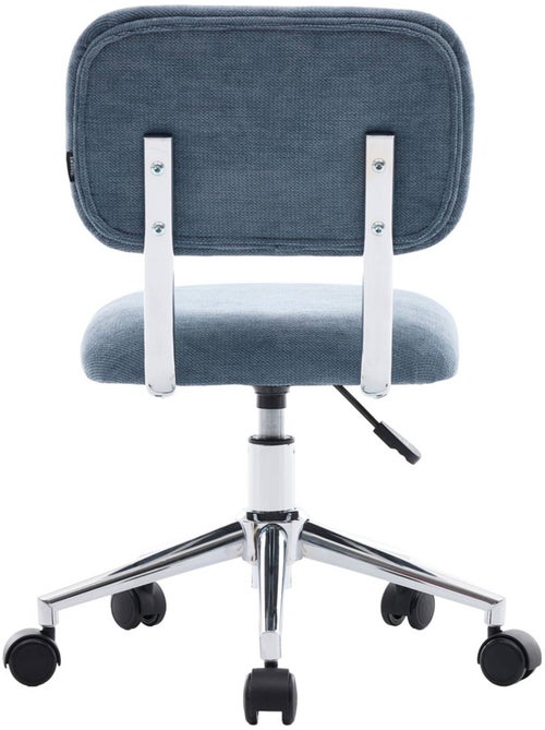 Chaise de bureau enfant à roulettes ajustable tissu chenille Amory kid - Kiabi Chaise de bureau enfant à roulettes ajustable tissu chenille Amory kid - Kiabi