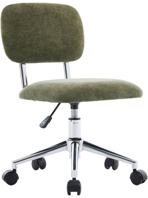 Chaise de bureau enfant à roulettes ajustable tissu chenille Amory kid - Kiabi Chaise de bureau enfant à roulettes ajustable tissu chenille Amory kid - Kiabi