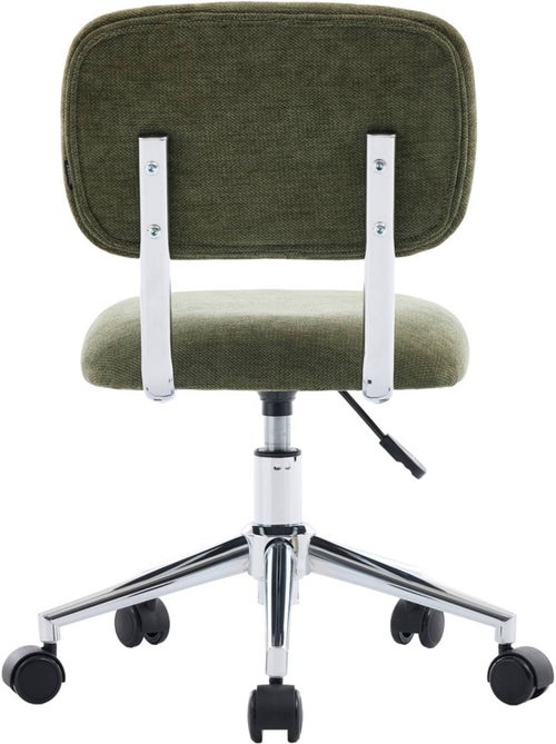 Chaise de bureau enfant à roulettes ajustable tissu chenille Amory kid - Kiabi Chaise de bureau enfant à roulettes ajustable tissu chenille Amory kid - Kiabi