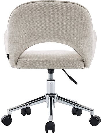 Chaise de bureau enfant à roulettes ajustable tissu chenille Jim Kid