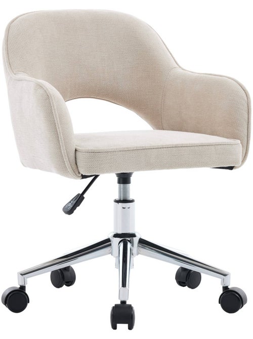 Chaise de bureau enfant à roulettes ajustable tissu chenille Jim Kid - Kiabi Chaise de bureau enfant à roulettes ajustable tissu chenille Jim Kid - Kiabi
