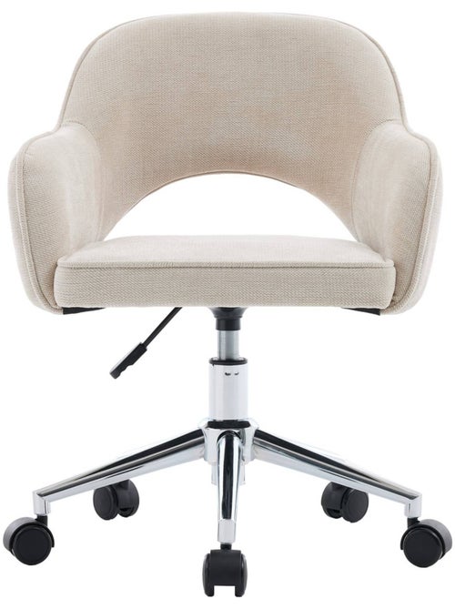 Chaise de bureau enfant à roulettes ajustable tissu chenille Jim Kid - Kiabi Chaise de bureau enfant à roulettes ajustable tissu chenille Jim Kid - Kiabi