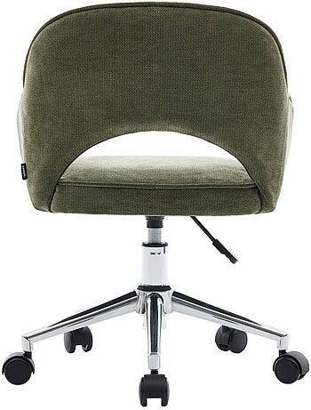 Chaise de bureau enfant à roulettes ajustable tissu chenille Jim Kid