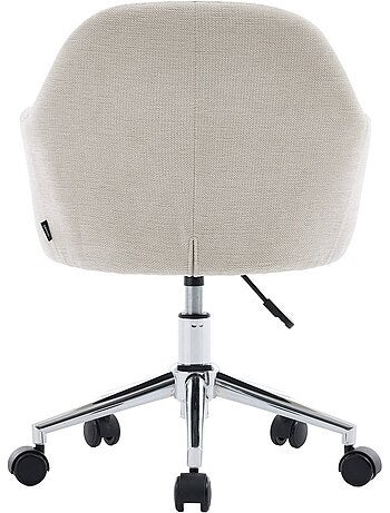 Chaise de bureau enfant à roulettes ajustable tissu chenille Stan Kid