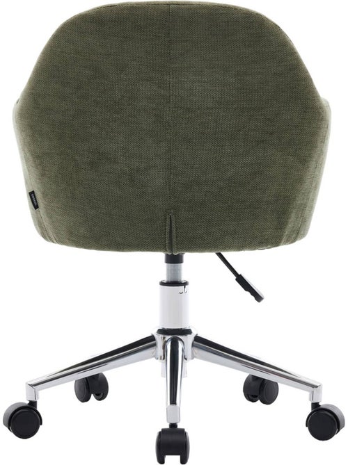 Chaise de bureau enfant à roulettes ajustable tissu chenille Stan Kid - Kiabi Chaise de bureau enfant à roulettes ajustable tissu chenille Stan Kid - Kiabi