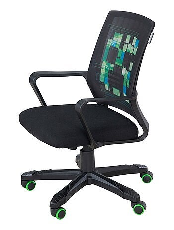 Chaise de bureau pivotante 360° hauteur réglable 'Minecraft' - ROBA