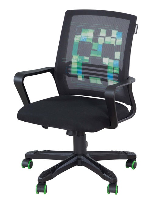 Chaise de bureau pivotante 360° hauteur réglable 'Minecraft' - ROBA - Kiabi