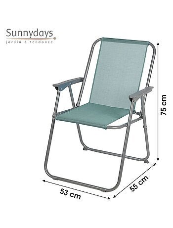 Chaise de camping pliable