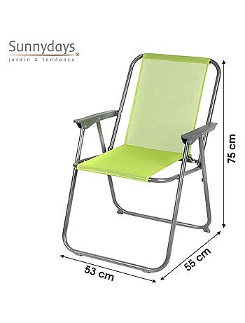 Chaise de camping pliable