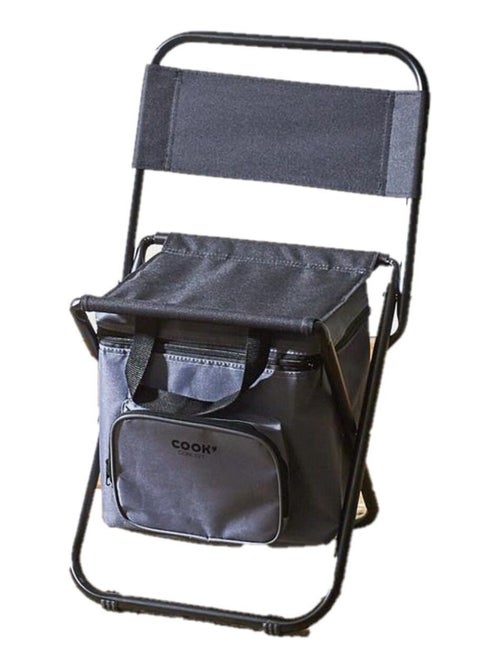 Chaise de camping pliante 2 en 1 avec sac isotherme - Kiabi