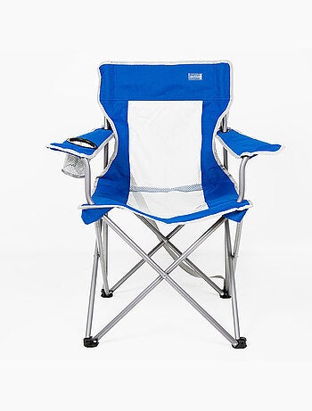 Chaise de camping pliante avec porte-gobelet et dossier respirant aktive