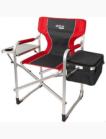 Chaise de directeur de camping avec table et sac isotherme aktive