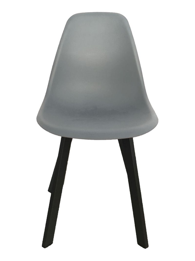 Chaise de jardin design scandinave avec pieds en aluminium IBIS Taupe - Kiabi