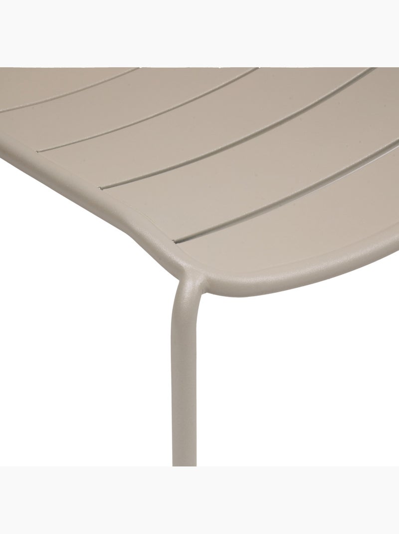 Chaise de jardin empilable en acier à lattes ALEGORIA Beige argile - Kiabi