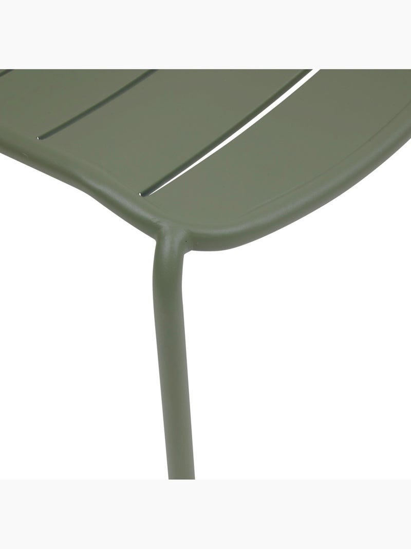 Chaise de jardin empilable en acier à lattes ALEGORIA Vert clair - Kiabi