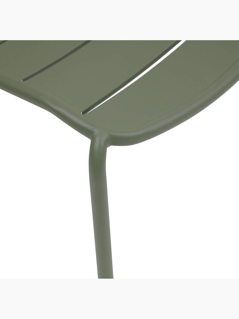 Chaise de jardin empilable en acier à lattes ALEGORIA Vert clair - Kiabi