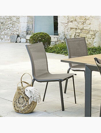 Chaise de jardin empilable en aluminium AXANT