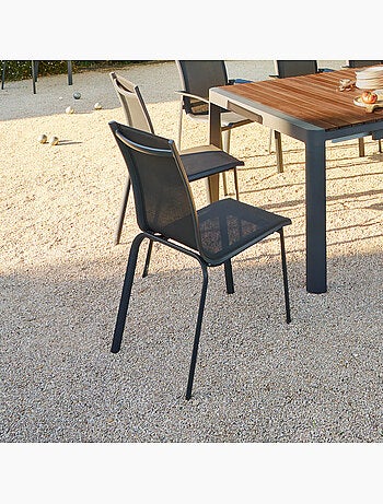 Chaise de jardin empilable en aluminium AXANT