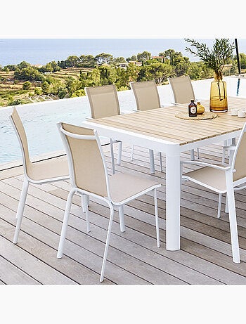 Chaise de jardin empilable en aluminium AXANT