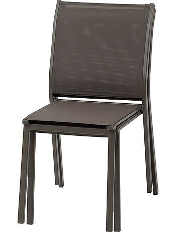 Chaise de jardin empilable en aluminium ESSENTIA