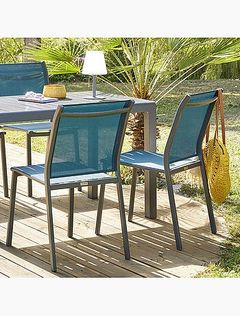 Chaise de jardin empilable en aluminium ESSENTIA