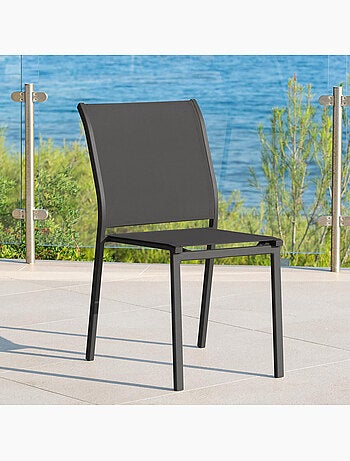 Chaise de jardin empilable en aluminium ESSENTIA