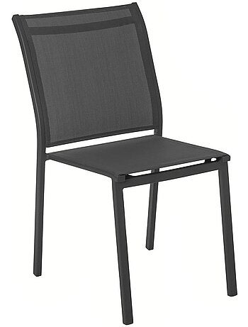 Chaise de jardin empilable en aluminium ESSENTIA
