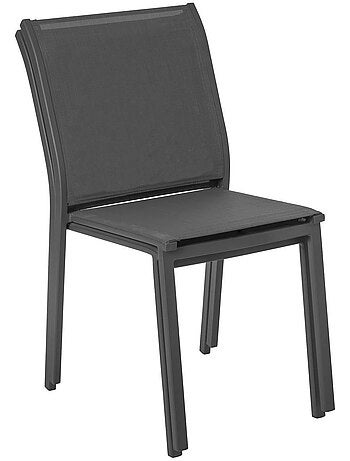 Chaise de jardin empilable en aluminium ESSENTIA