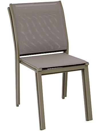Chaise de jardin empilable en aluminium ESSENTIA