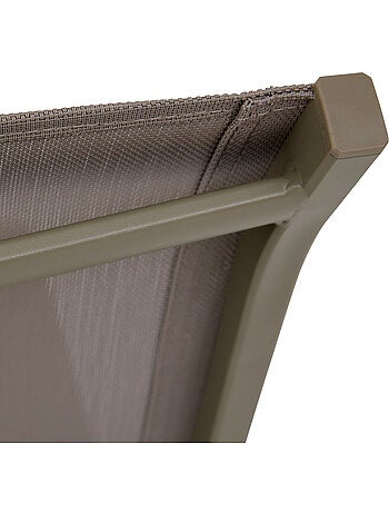 Chaise de jardin empilable en aluminium ESSENTIA