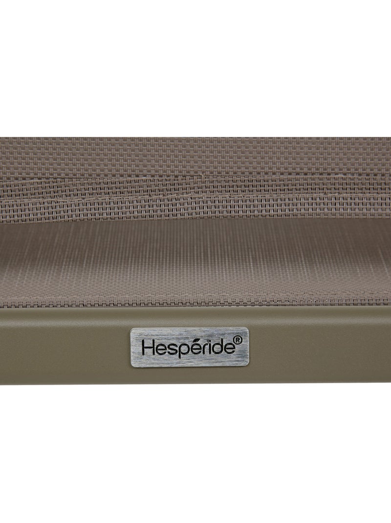 Chaise de jardin empilable en aluminium ESSENTIA Marron noisette - Kiabi