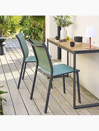 Chaise de jardin empilable en aluminium ESSENTIA