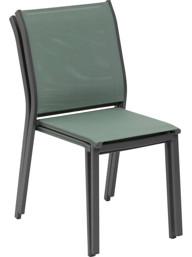 Chaise de jardin empilable en aluminium ESSENTIA Vert olive - Kiabi