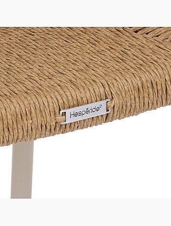 Chaise de jardin empilable en aluminium et résine tressée WISTTY