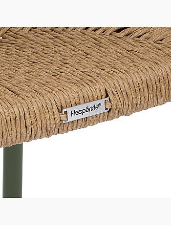 Chaise de jardin empilable en aluminium et résine tressée WISTTY
