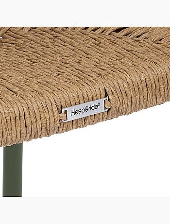 Chaise de jardin empilable en aluminium et résine tressée WISTTY
