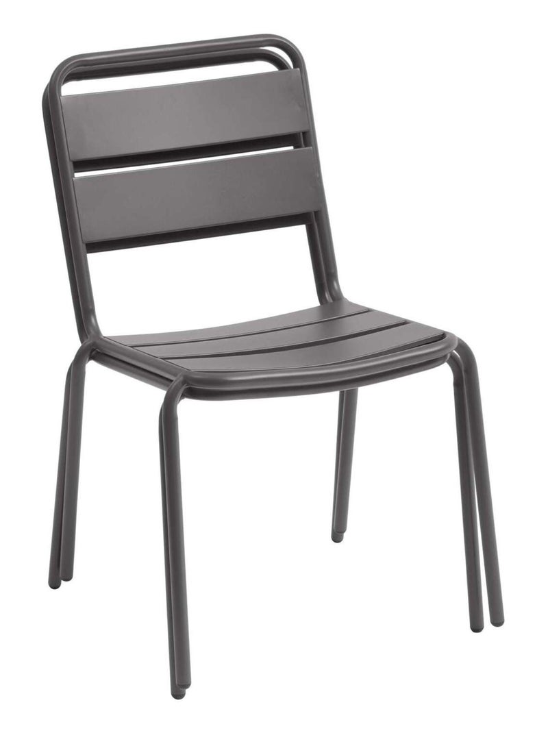 Chaise de jardin empilable Phuket Gris foncé - Kiabi