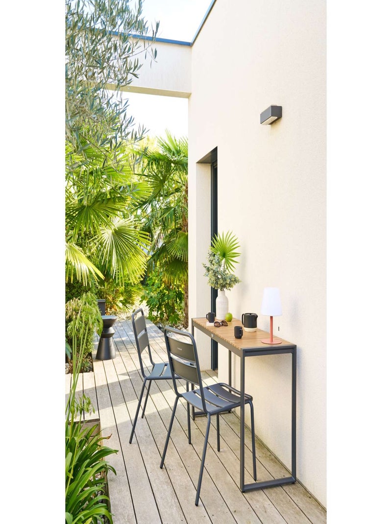 Chaise de jardin empilable Phuket Gris foncé - Kiabi