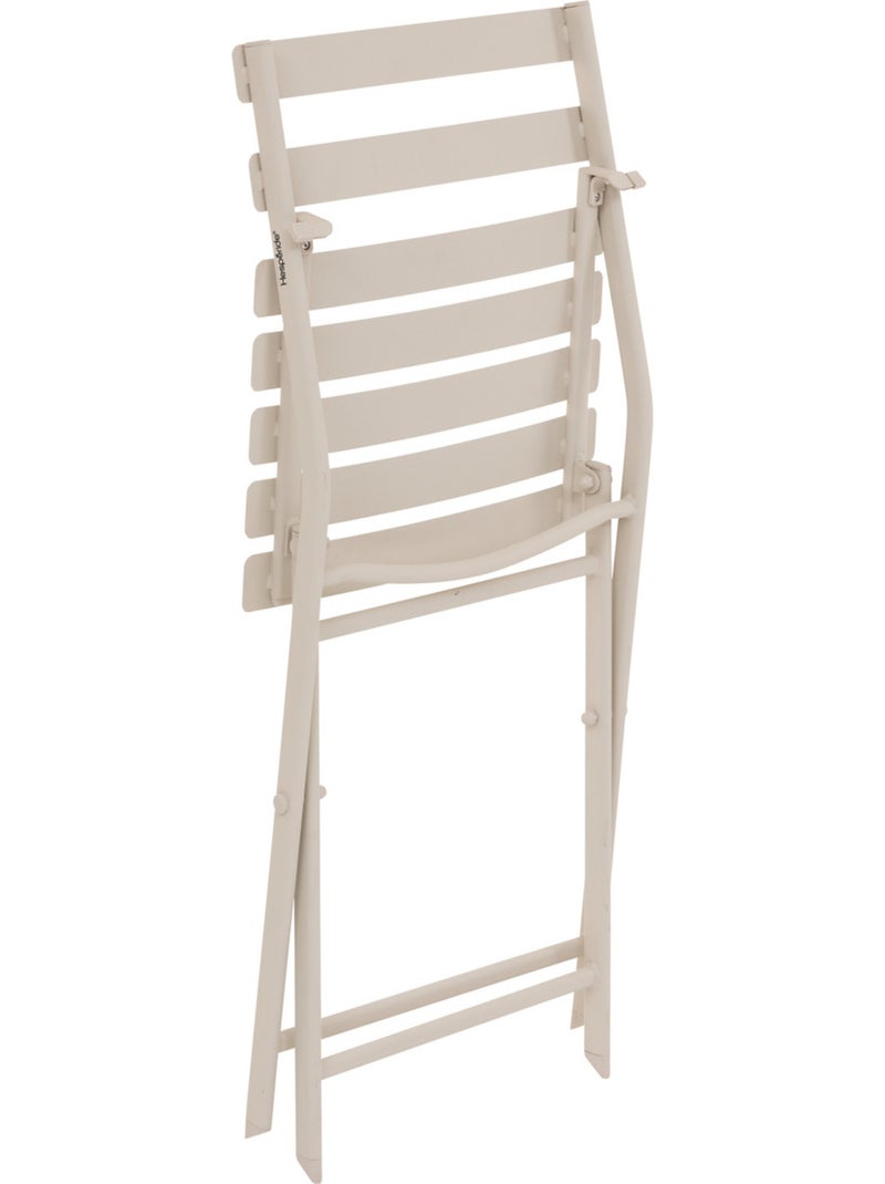 Chaise de jardin pliante en acier GREENSBORO Beige argile - Kiabi